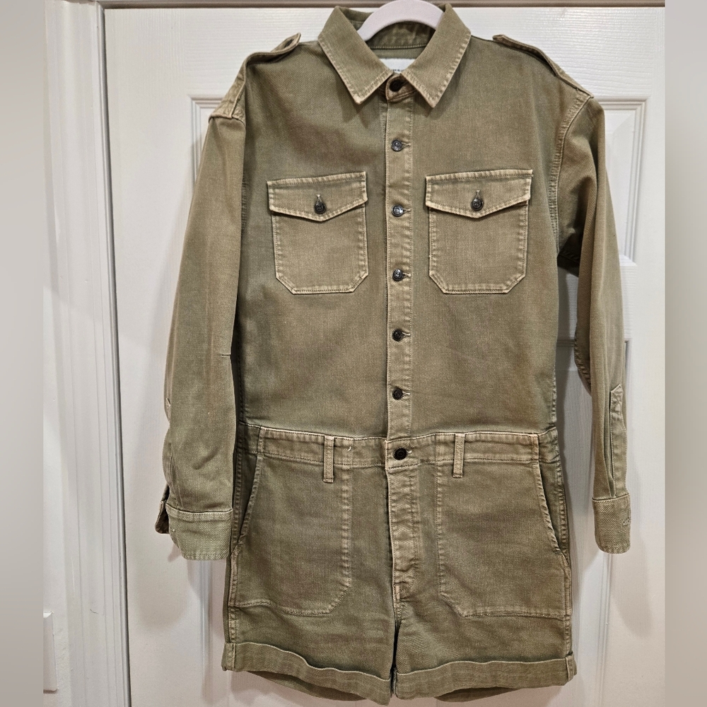 Current/Elliott Olive Green Military Jumpsuit